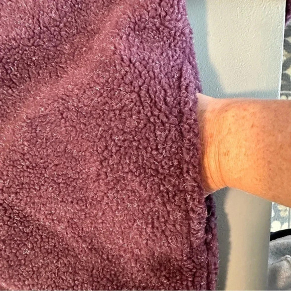 Vintage Chelsea Studio M purple + pink fleece snap button boho jacket - Picture 6 of 7